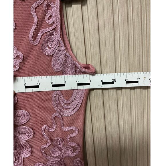 Sundance “Cameo” Sleeveless Embroidered Dress Dusty Pink/Mauve Size L - Picture 5 of 5